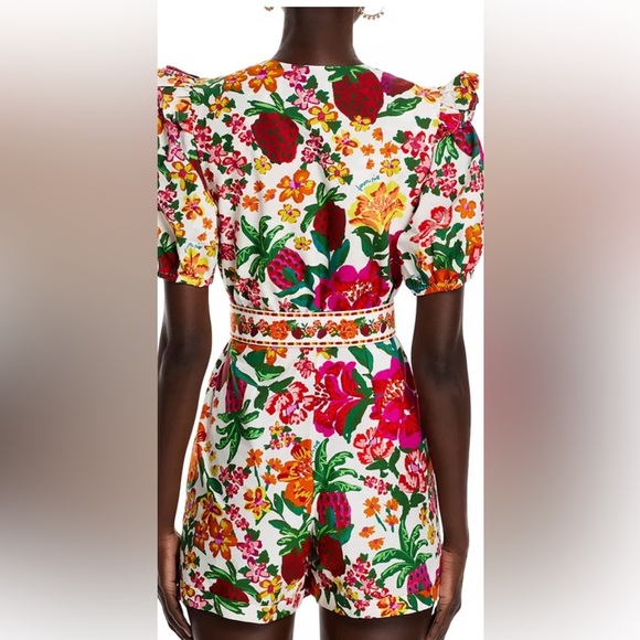 FARM Rio Flowerful Sketch Romper XXS - Picture 3 of 4